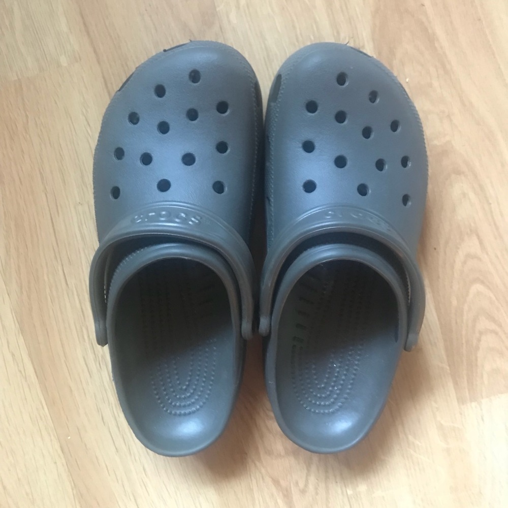 Dark grey Crocs